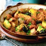 Carne de porc cu pere, prune si verjuice