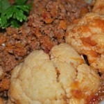 Buchetele de conopida cu carne tocata la cuptor