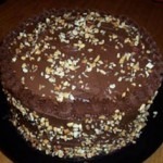 Tort cu crema de ciocolata si nuci