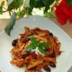 Penne cu masline si peste