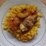 Pilaf cu lamaie si usturoi