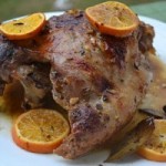 Friptura de curcan in sos de vin si portocale