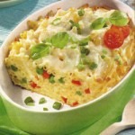 Macaroane gratinate cu alune