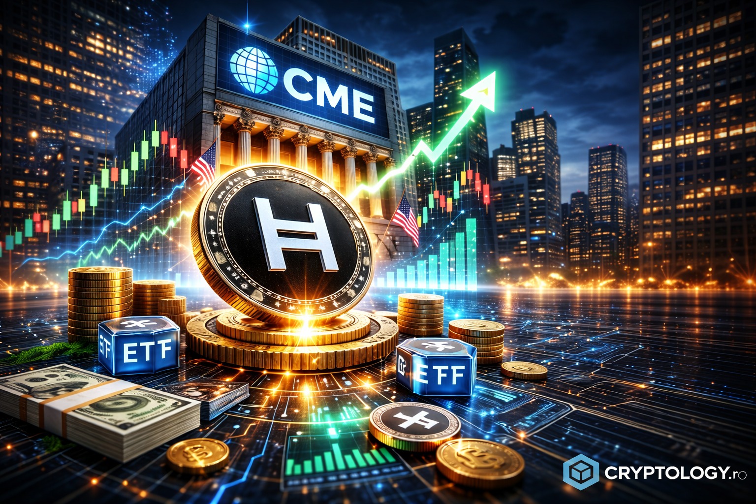 HBAR și reperele CME. Interes în creștere pentru ETF-uri și proiecte publice pe Hedera